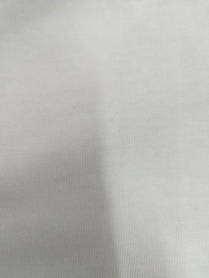 クレープコットンプレーンステッチロングスリーブモックニット