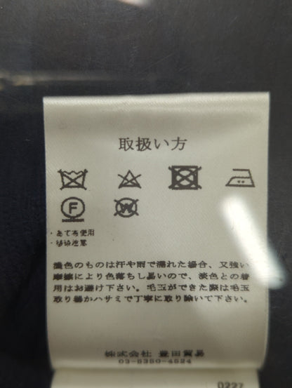 12GGウールカシミヤフラットリブステッチジャケット
