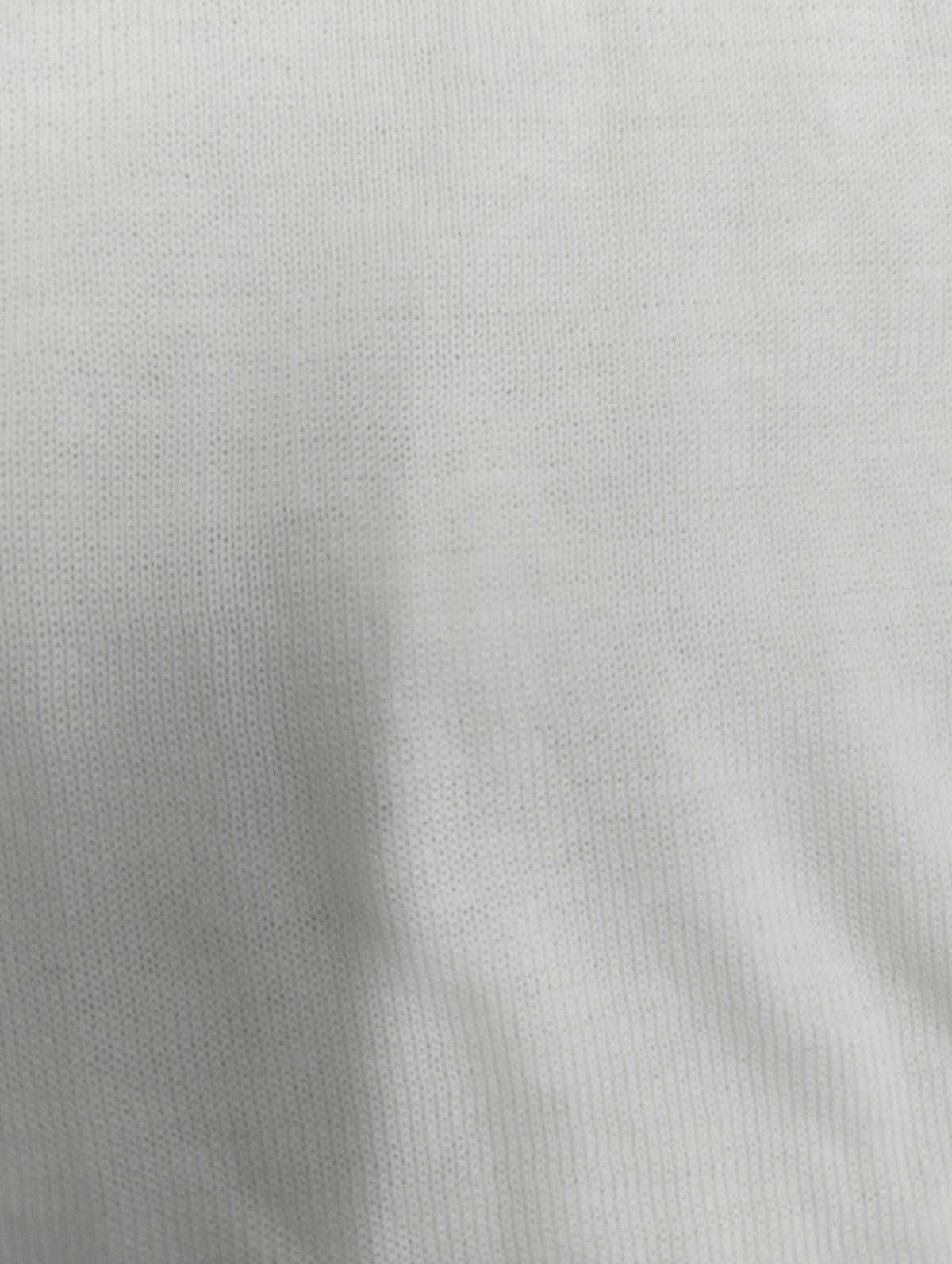 クレープコットンプレーンステッチロングスリーブモックニット