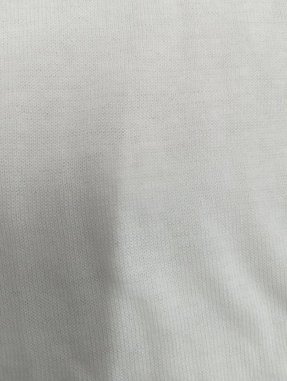 クレープコットンプレーンステッチロングスリーブモックニット