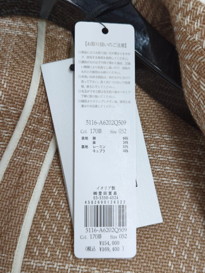 EXコットンリネングレンチェックジャケット