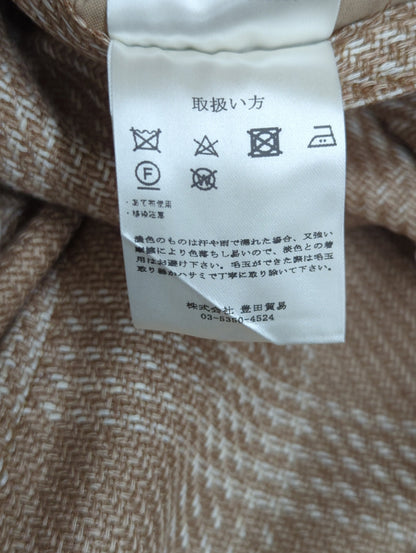 EXコットンリネングレンチェックジャケット