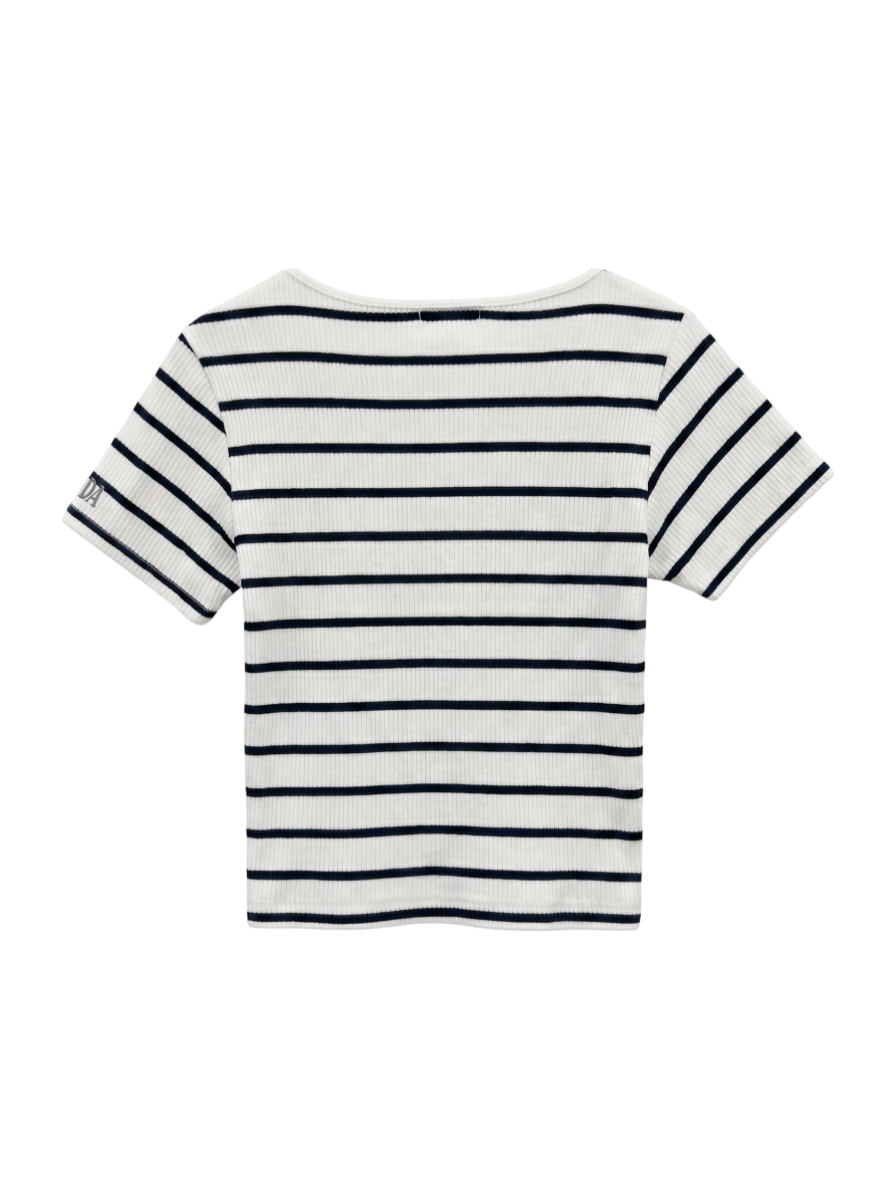 Mickey Mouse/FRONT EMBROIDERY テレコ Tシャツ
