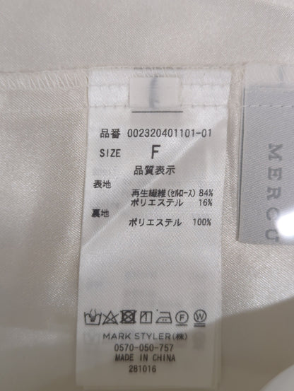 2WAYシアーラッフルコンパクトブラウス