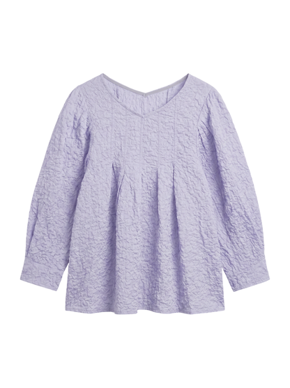 COTTON JACQUARD TUCK BL