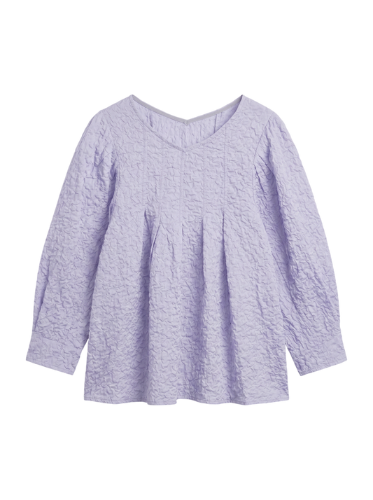 COTTON JACQUARD TUCK BL