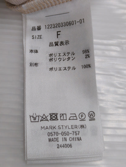 MURUA_サイドプリーツノースリワンピース