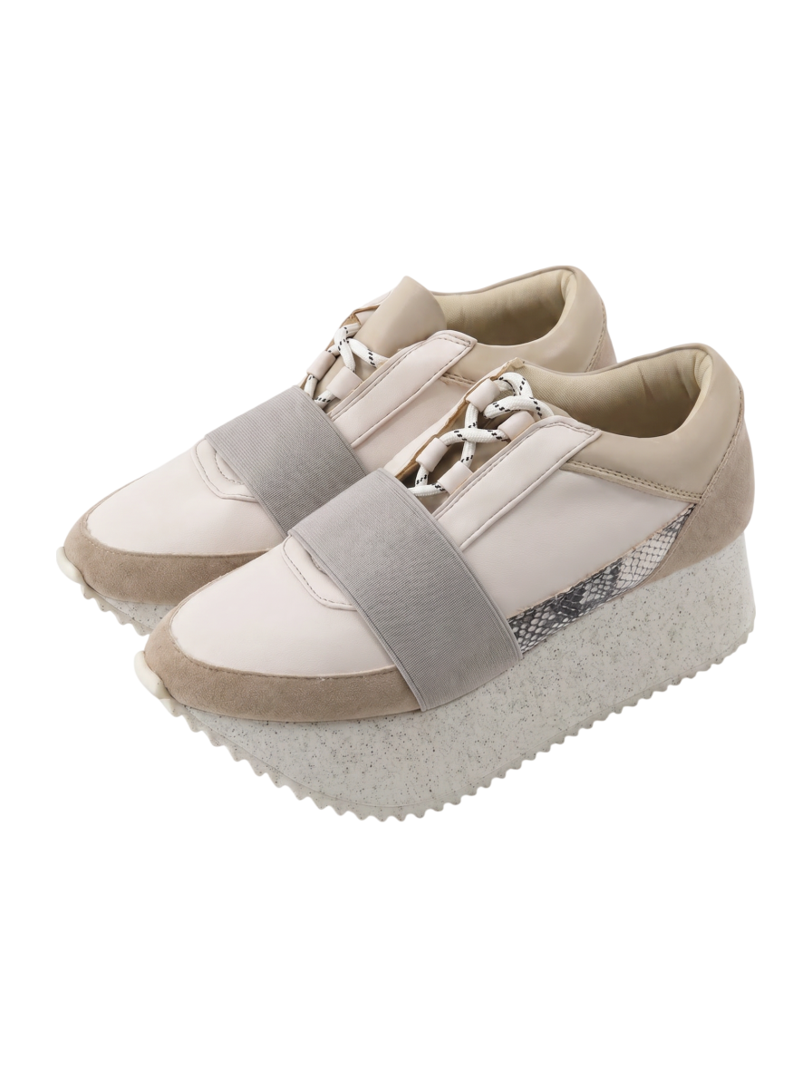 LACE UP PLATFORM SOLE SNEAKERS