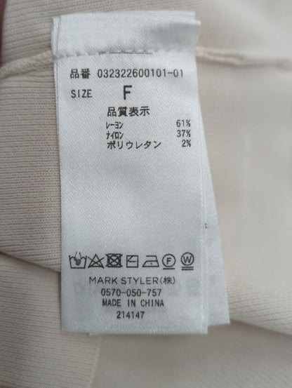 ミニマルハーフスリーブニットプルオーバー