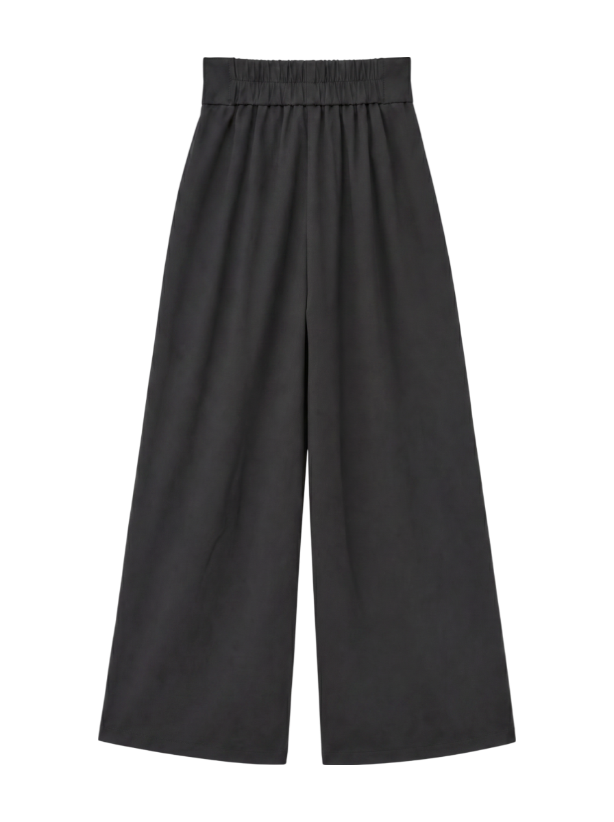 ハイウエストレースプリーツパンツ【セットアップ着用可能】