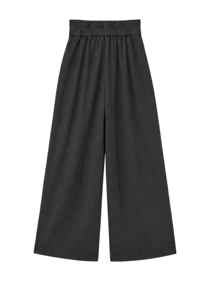 ハイウエストレースプリーツパンツ【セットアップ着用可能】