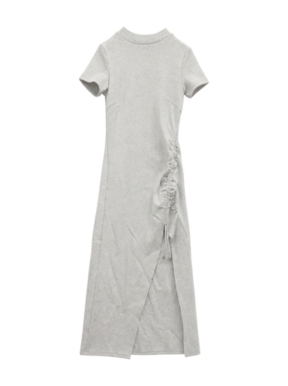 【WEB限定】【TINY低身長さん向け】DEEP ギャザースリットロングワンピース