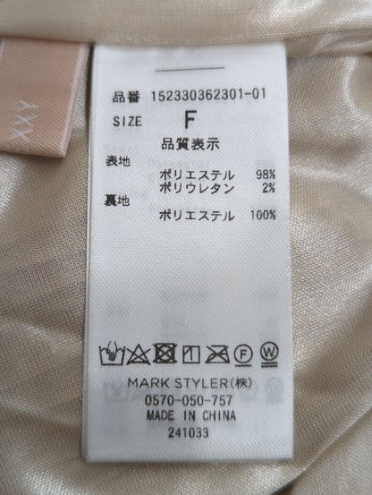 プリーツカシュクールコンビネゾン【セットアップ着用可能】