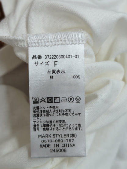 柄レイヤードワンピース