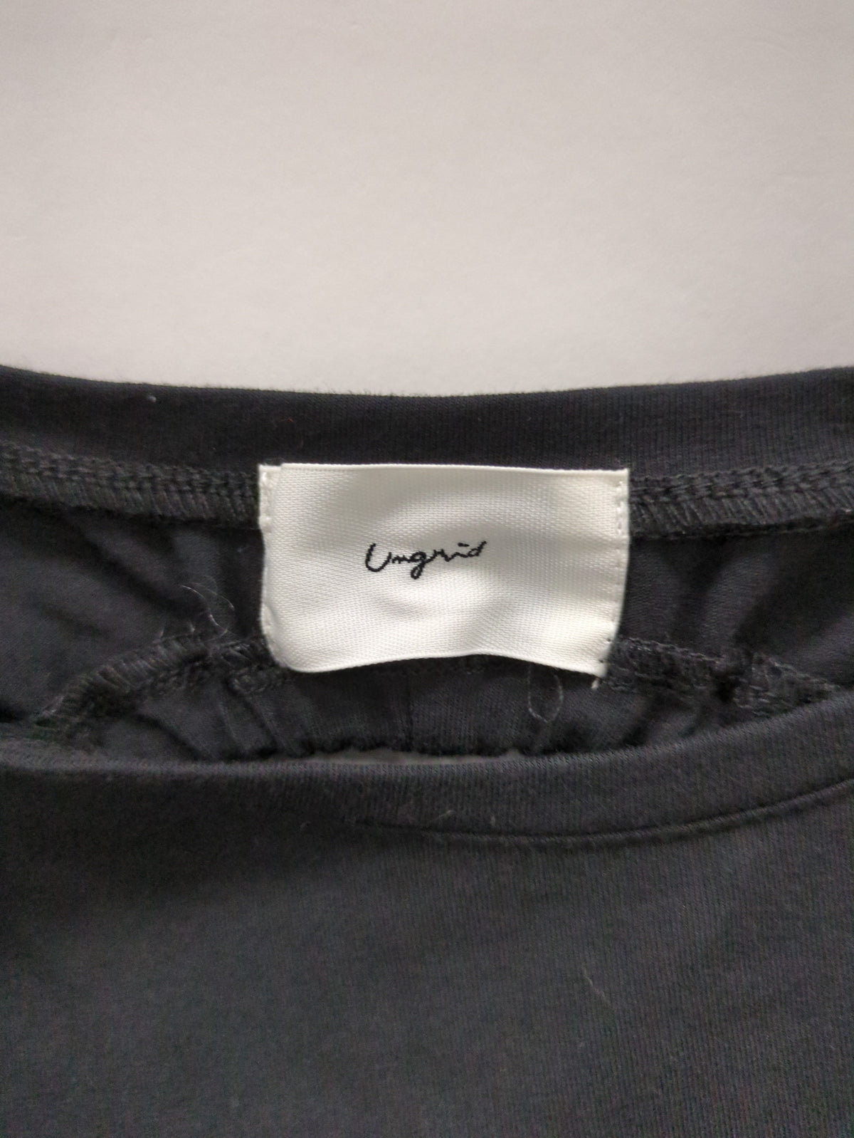 バックギャザーデザインロングスリーブTee