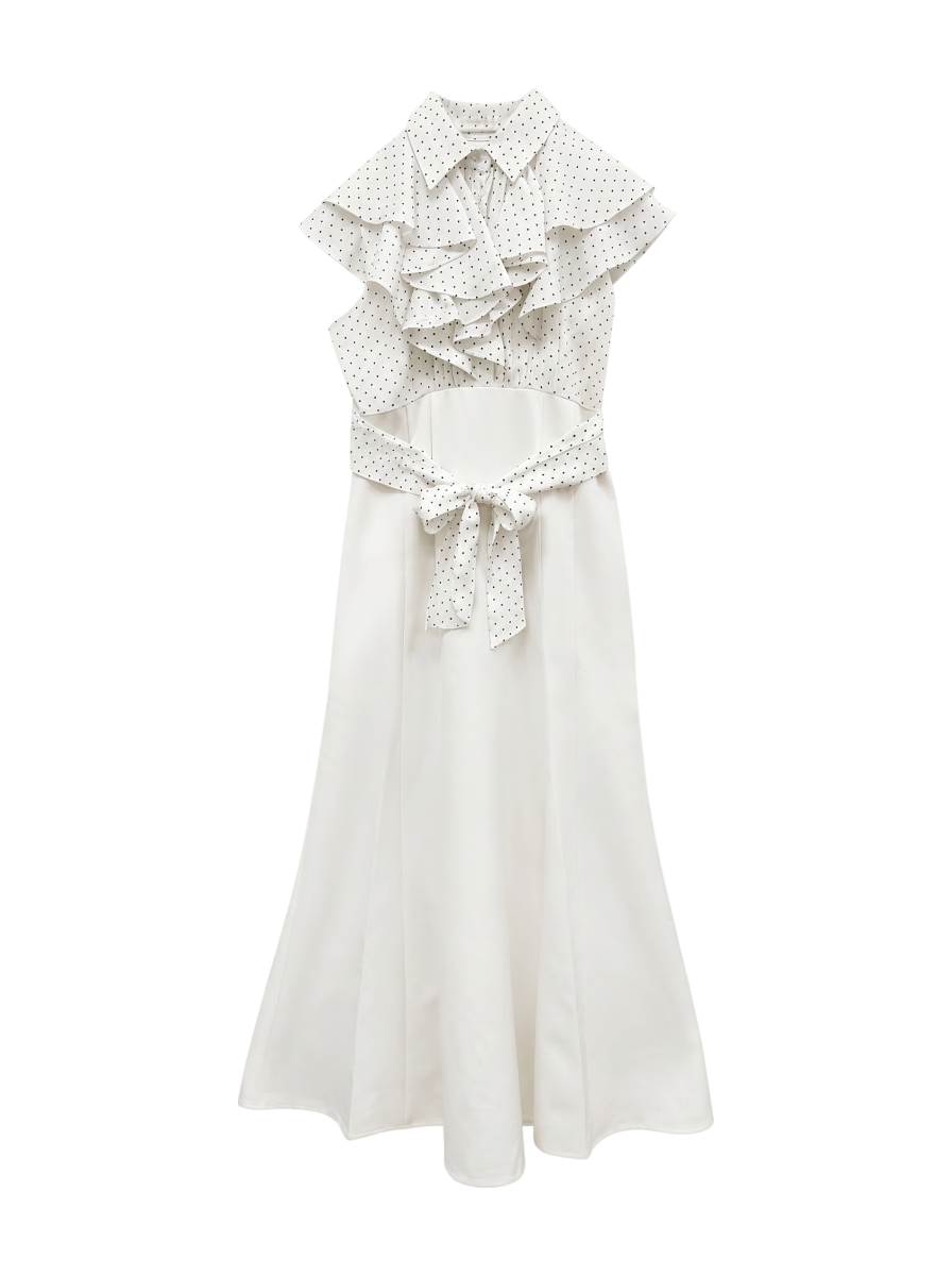 【To/】3WAYラッフルドッキングワンピース