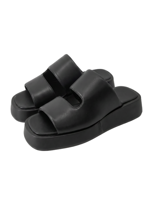 【quartierglam】PLATFORM PUFFY SLIDE SANDAL