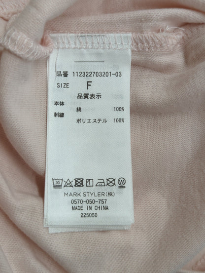 カラーエンブロイダリーTee