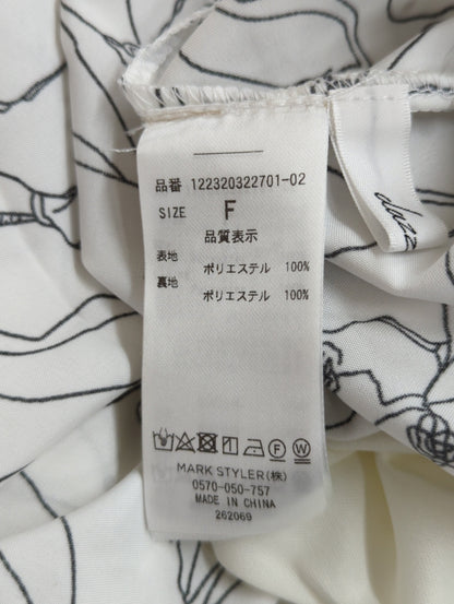 dazzlin_ラインフラワーワンピース