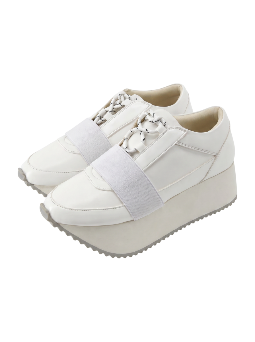 LACE UP PLATFORM SOLE SNEAKERS