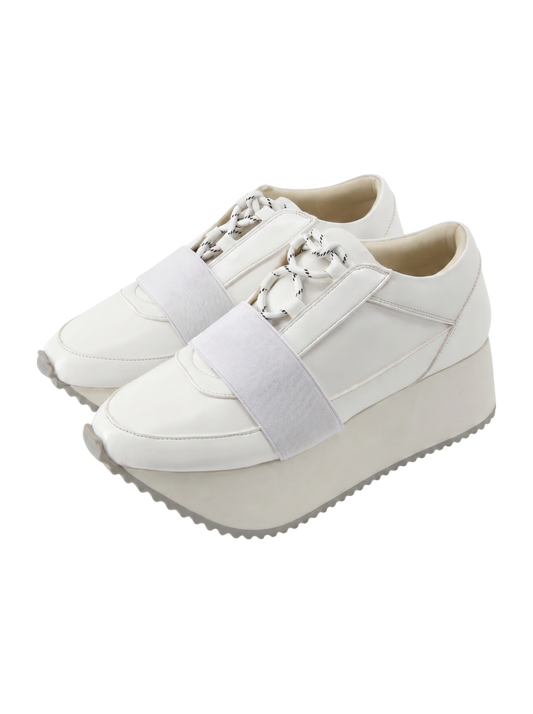 LACE UP PLATFORM SOLE SNEAKERS