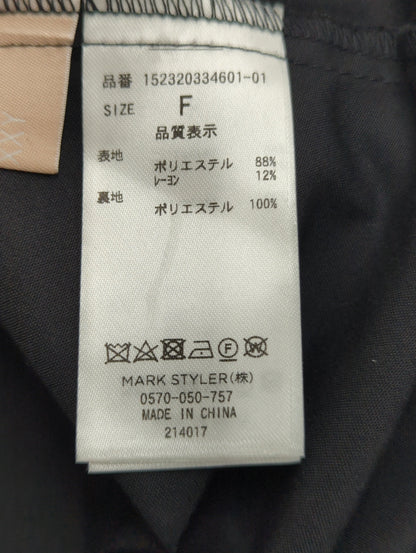 ウエストクロスフレアワンピース