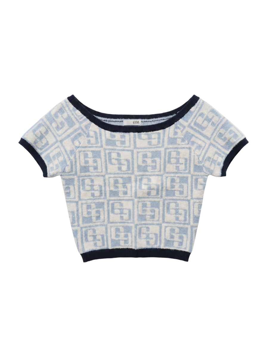 GG TILE PATTERN SHORTニットトップス