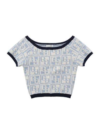 GG TILE PATTERN SHORTニットトップス