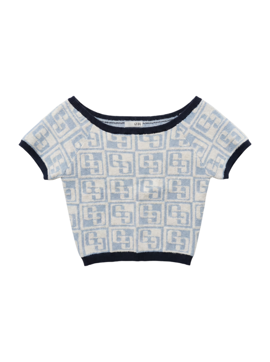 GG TILE PATTERN SHORTニットトップス