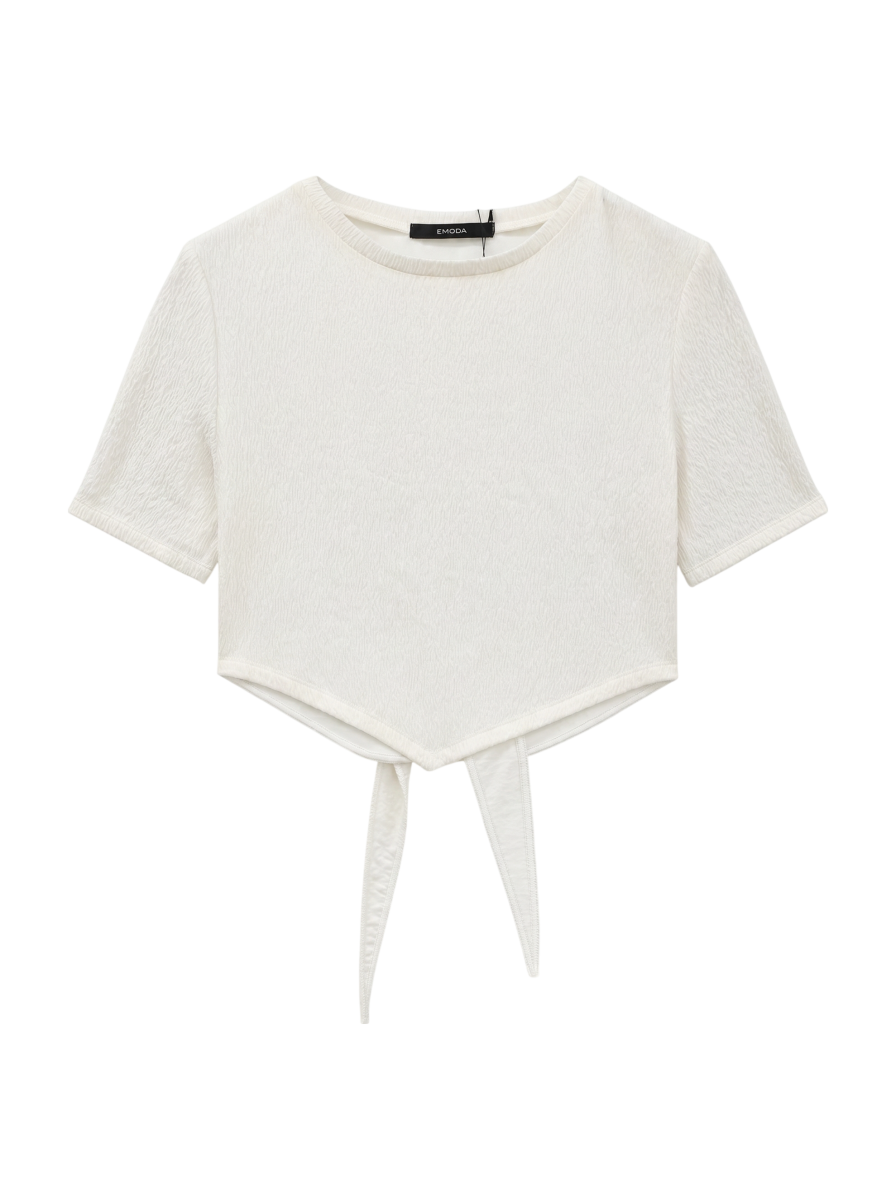 バックタイスカーフTシャツ