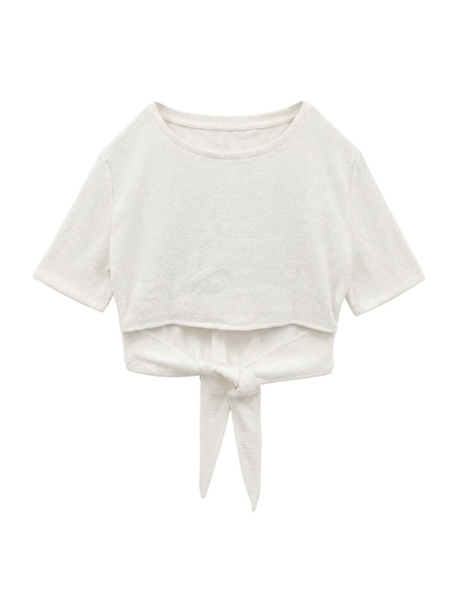バックタイスカーフTシャツ