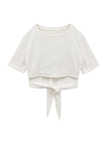 バックタイスカーフTシャツ