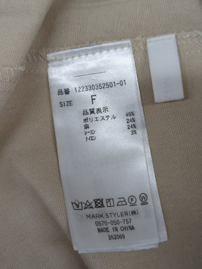 MURUA_ウエストタックフロントボタンワンピース