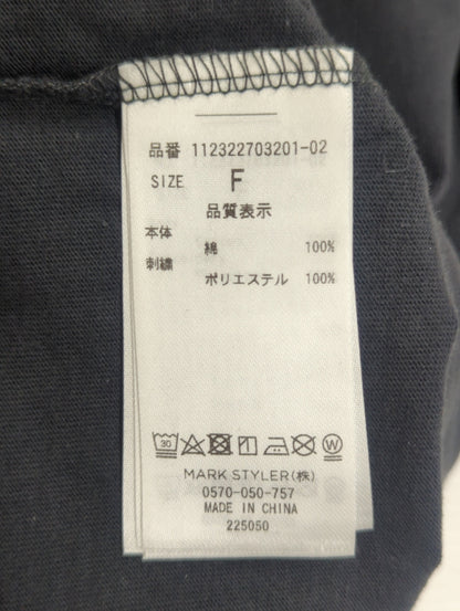 カラーエンブロイダリーTee