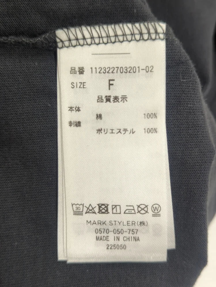 カラーエンブロイダリーTee