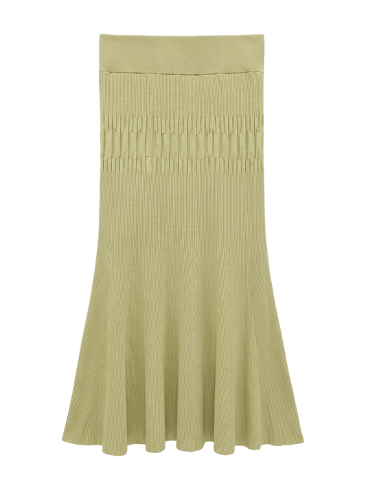 ランダムリブニットスカート