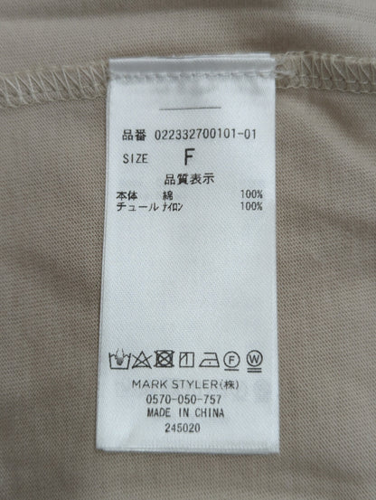 エンブロイダリーワンポイントTシャツ
