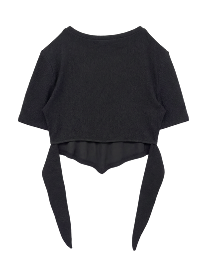 バックタイスカーフTシャツ