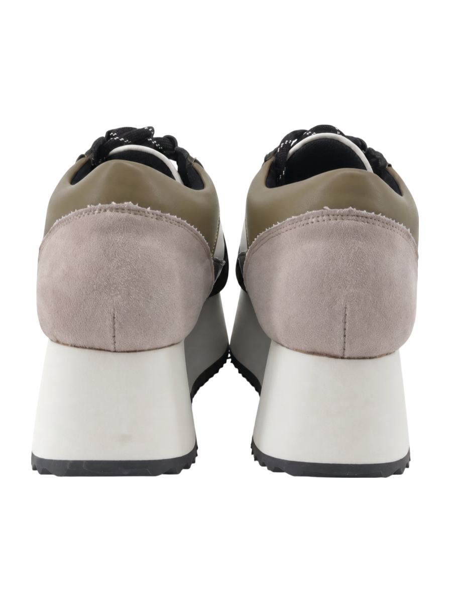 LACE UP PLATFORM SOLE SNEAKERS
