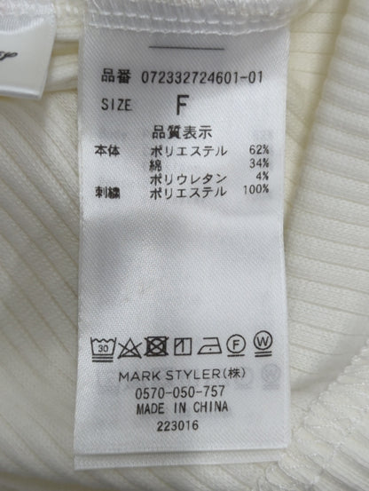 Mickey Mouse/FRONT EMBROIDERY テレコ Tシャツ