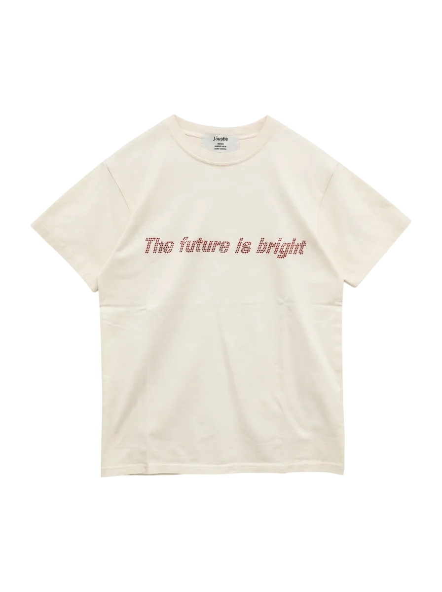 ラインストーンロゴフィット Tシャツ
