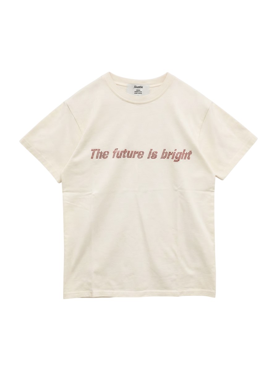 ラインストーンロゴフィット Tシャツ