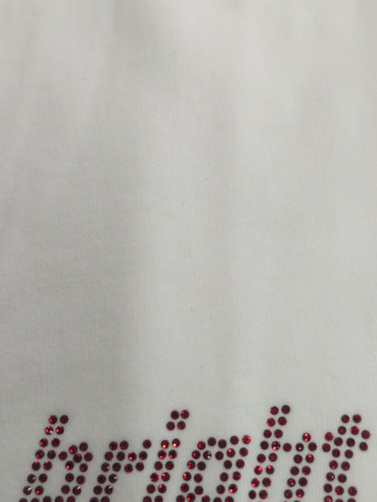 ラインストーンロゴフィット Tシャツ