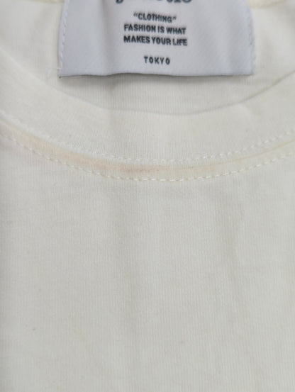 ラインストーンロゴフィット Tシャツ