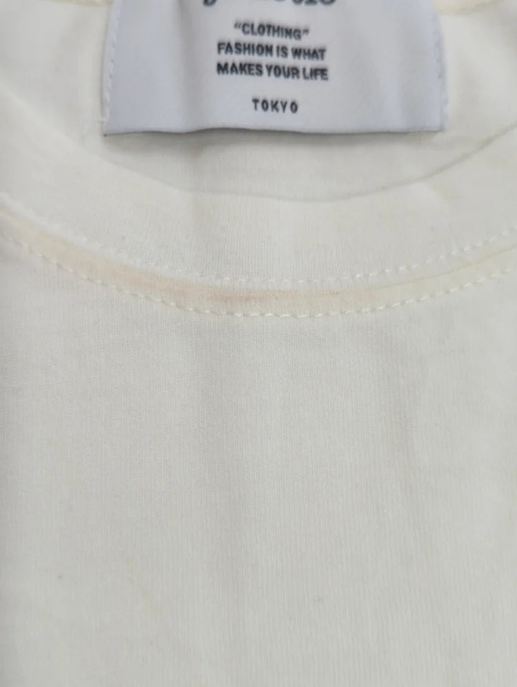 ラインストーンロゴフィット Tシャツ