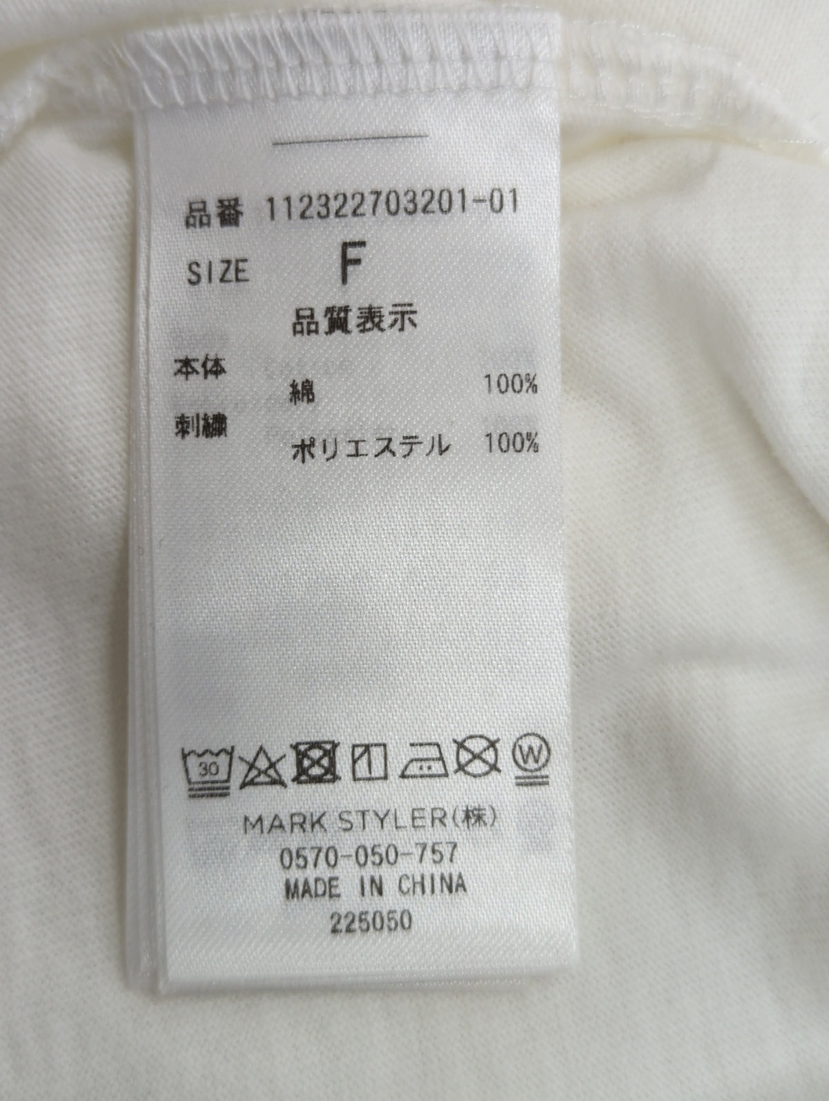 カラーエンブロイダリーTee