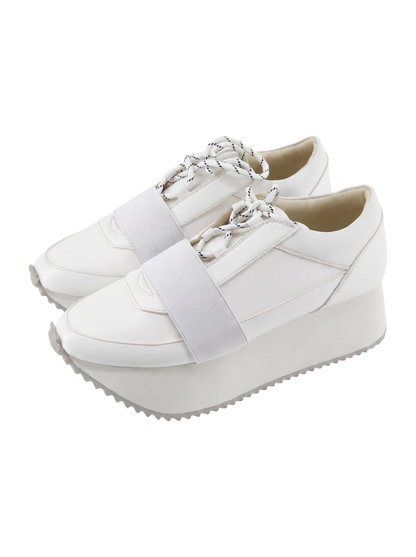 LACE UP PLATFORM SOLE SNEAKERS