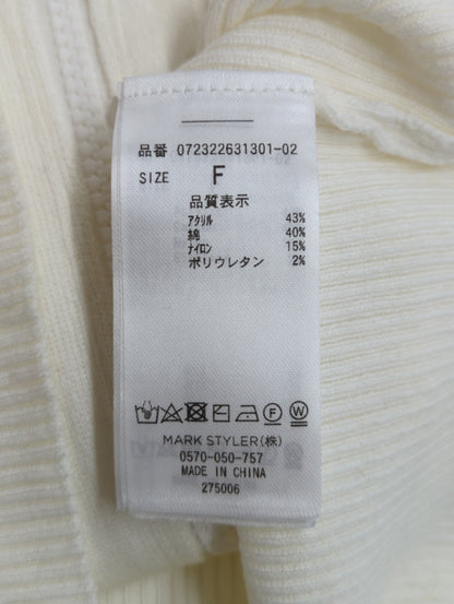 GGスライダーダブルファスナーニットTOPS