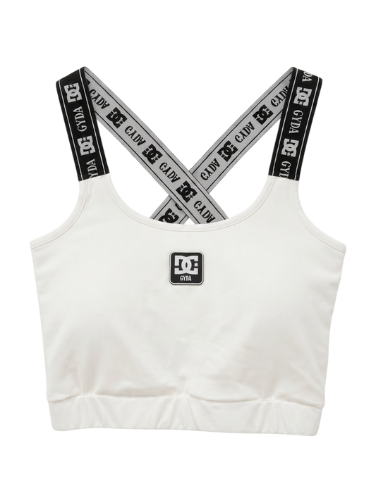 GYDA×DC LOGOテープBACKクロス ビスチェ