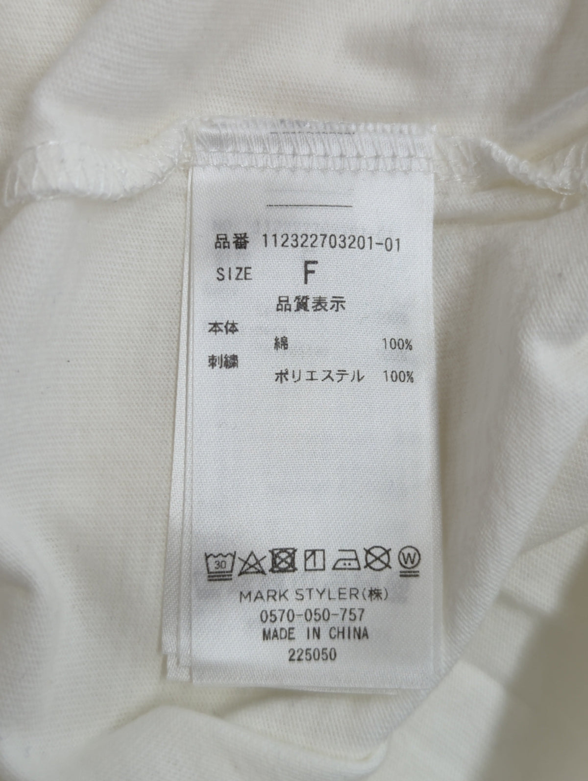 カラーエンブロイダリーTee